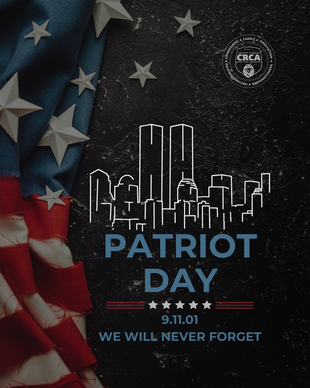 “Time is passing. Yet, for the United States of America, there will be no forgetting September the 11th. We will remember every rescuer who died in honor. We will remember every family that lives in grief. We will remember the fire and ash, the last phone calls, the funerals of the children.” — George W. Bush
#September11 #NeverForget #PatriotDay