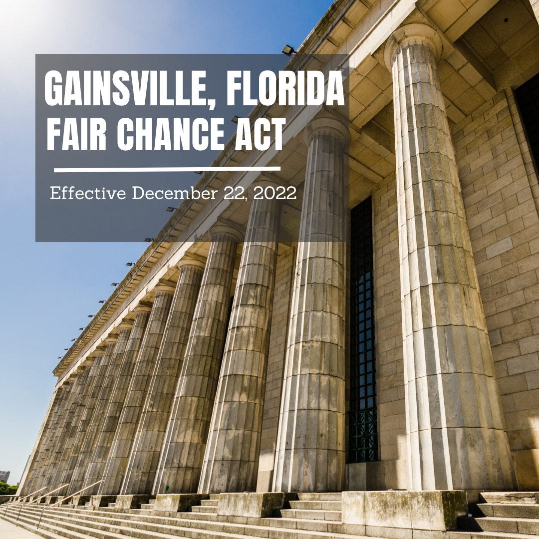 Gainesville, Florida Fair Chance Act • CRCA